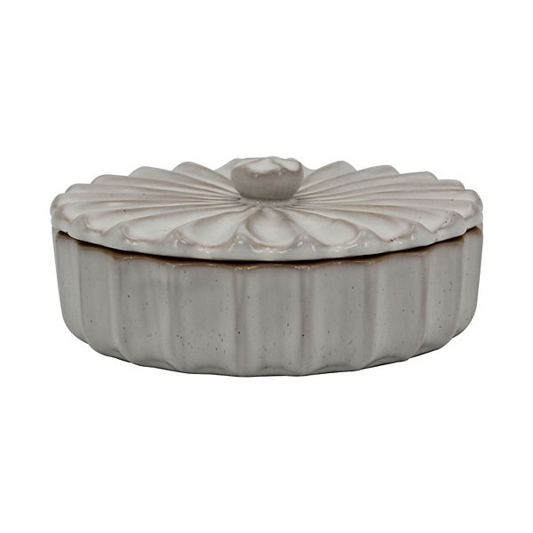 Everyday Decor Fluted Decorative Box Table Decor - Multi