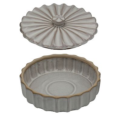 Everyday Decor Fluted Decorative Box Table Decor