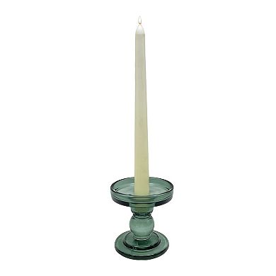 Everyday Decor Green Glass Candle Holder
