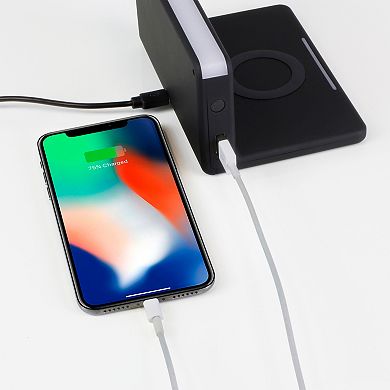 Aluratek Qi Wireless Charging Alarm Clock with Nightlight