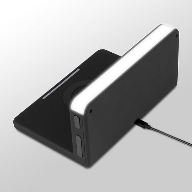 Aluratek Qi Wireless Charging Alarm Clock with Nightlight