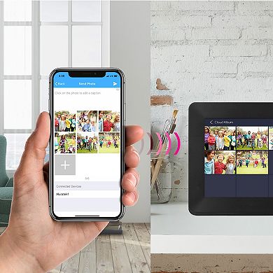 Aluratek 10-in. WiFi Digital Photo Frame with Touchscreen IPS LCD Display & 8GB Built-in Memory