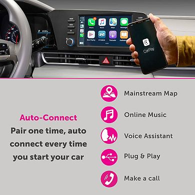 Aluratek Wireless Adapter for Apple CarPlay
