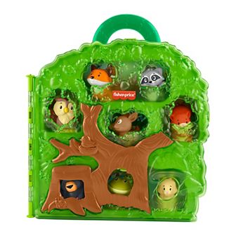 Fisher-Price Little People 9 pc Forest Friends Carry Case Toddler Playset