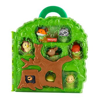 Fisher-Price Little People 9 pc Forest Friends Carry Case Toddler Playset
