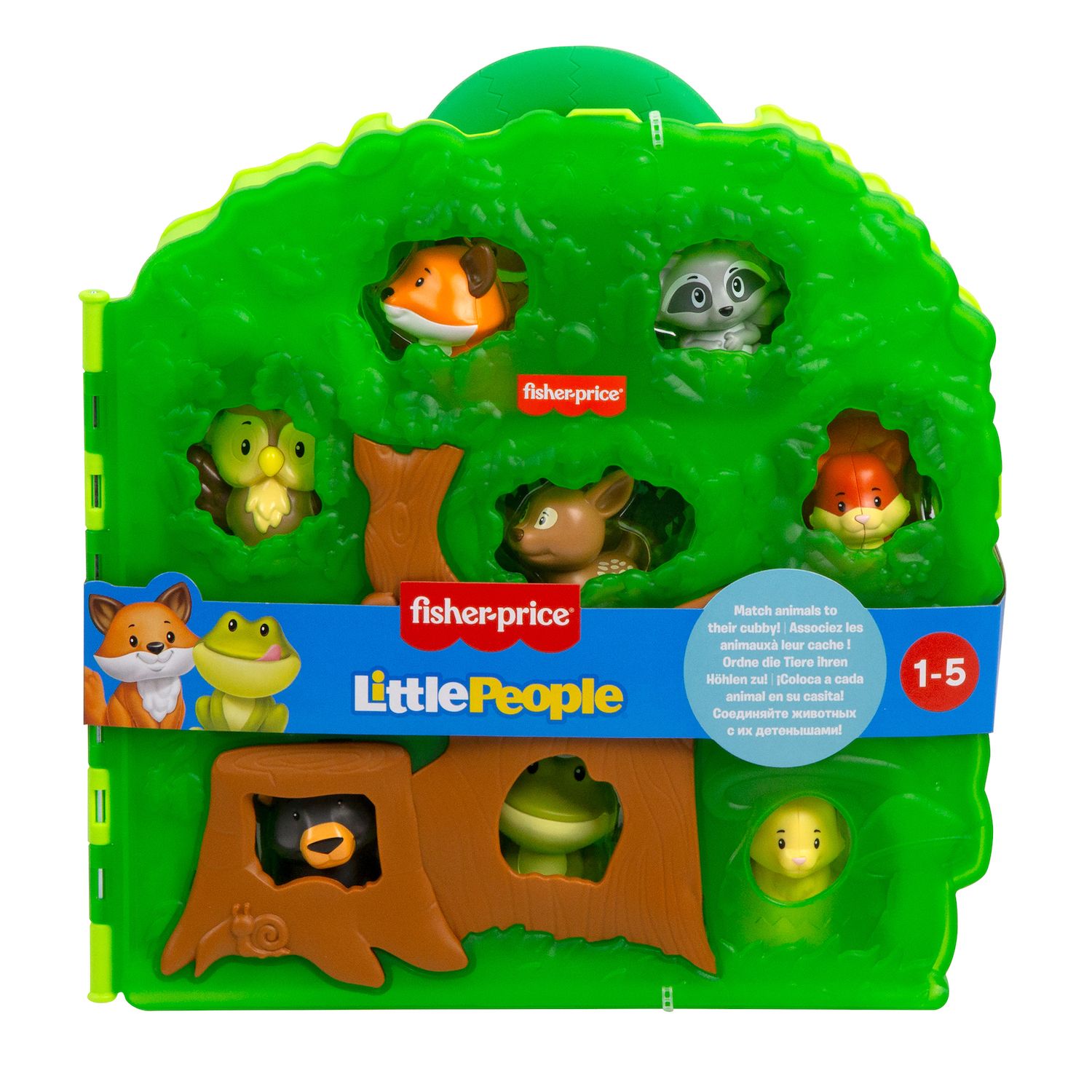 Детский игровой набор Fisher-Price Little People 9 pc Forest Friends Carry Case Toddler Playset — фото 6