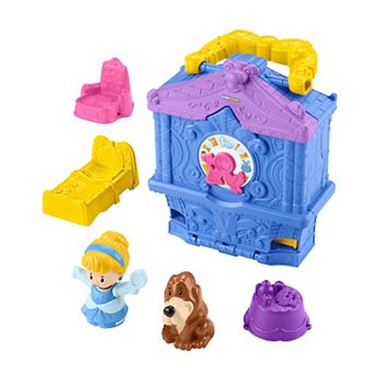 Disney Princess Cinderella 2-Figure On-the-Go Playset for Toddler Pretend Play by Fisher-Price Little People