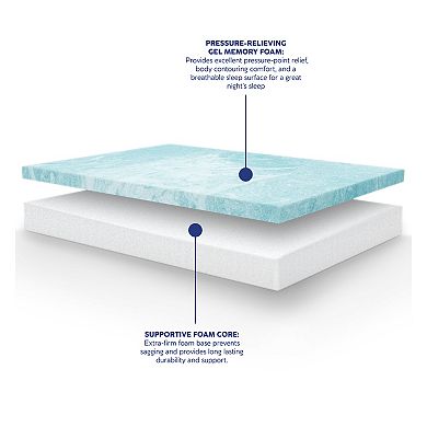Vibe Heather Gray 8" Gel Memory Foam Mattress