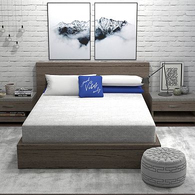 Vibe Heather Gray 8" Gel Memory Foam Mattress