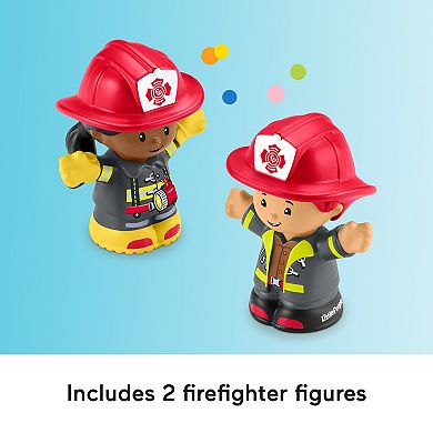 Fisher-Price Little People Fire Truck Musical Toddler Toy with Lights Sounds & 2 Figures
