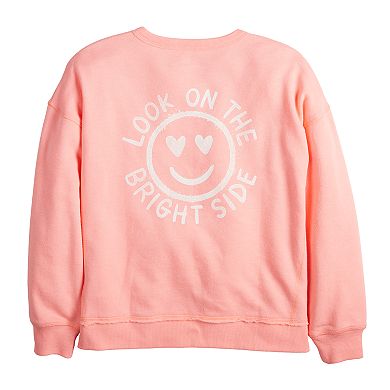 Girls 6-16 SO® Adaptive Oversized Graphic Sweatshirt