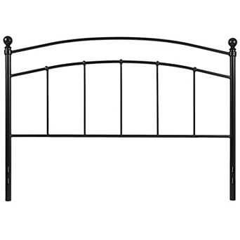 Twin Size Contemporary Classic Black Metal Headboard
