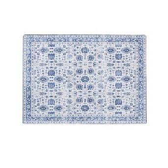 Madelinen Traditional Medallion Area & Washable Accent Throw Rug