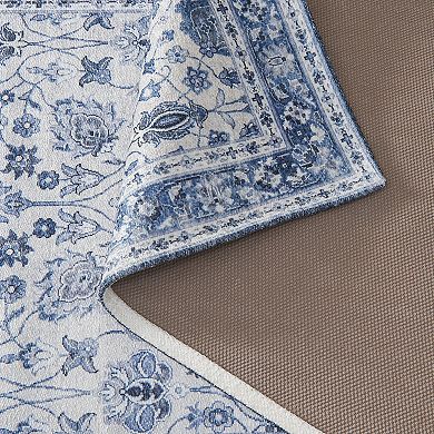 Madelinen Traditional Medallion Area & Washable Accent Throw Rug