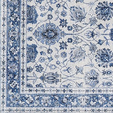 Madelinen Traditional Medallion Area & Washable Accent Throw Rug