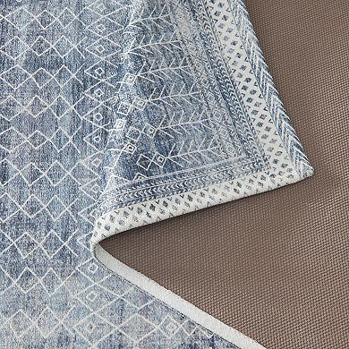 Madelinen Vintage Boho Print Area & Washable Accent Throw Rug