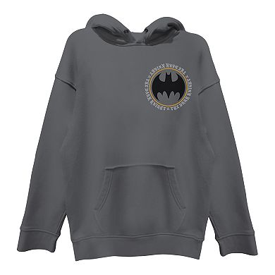 Men's Batman Embroidered Fleece Hoodie