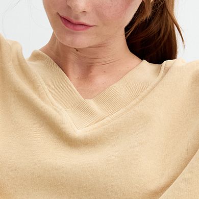 Juniors' SO® Fleece Double V-Neck Sweatshirt