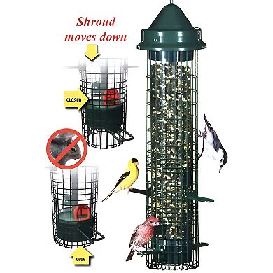 Squirrel-proof Bid Feeder - Hold 1.4 Quarts Of Bird Seed
