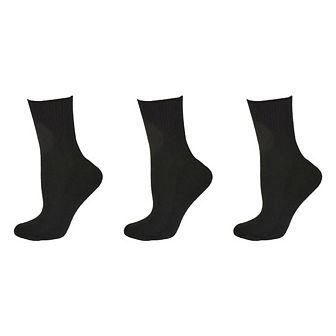 Diabetic/arthritic Cushioned Cotton Ankle Socks 3 Pack Women Socks