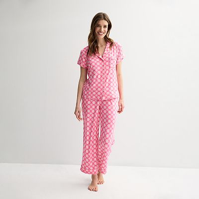 Pajamas Sets Kohls Ladies Pjs Women's Draper James 2-Piece Printed