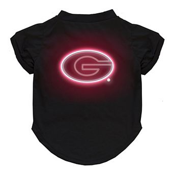 NCAA Georgia Bulldogs Neon Pet Tee Shirt