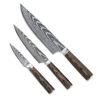 Bobby Flay by GreenPan Stainless Steel 3 pc Knife Set