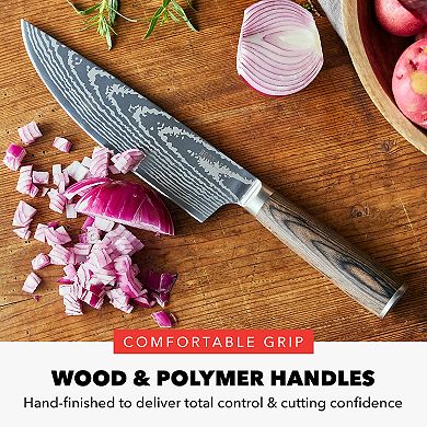 Bobby Flay by GreenPan Stainless Steel 13-Piece Knife Block Set