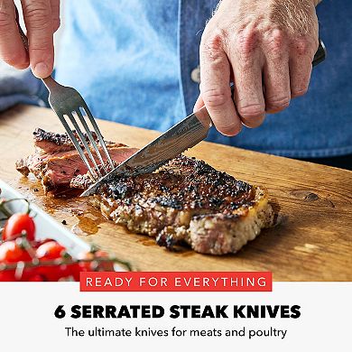 Bobby Flay by GreenPan Stainless Steel 13-Piece Knife Block Set