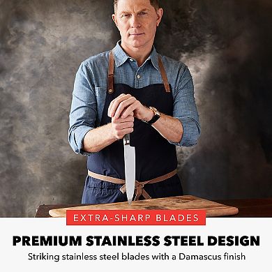 Bobby Flay by GreenPan Stainless Steel 13-Piece Knife Block Set