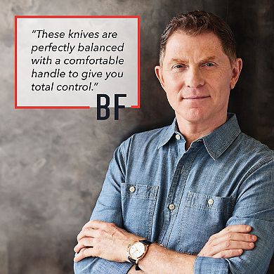 Bobby Flay by GreenPan Stainless Steel 2-piece Santoku Knife Set