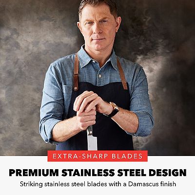 Bobby Flay by GreenPan Stainless Steel 2-piece Santoku Knife Set