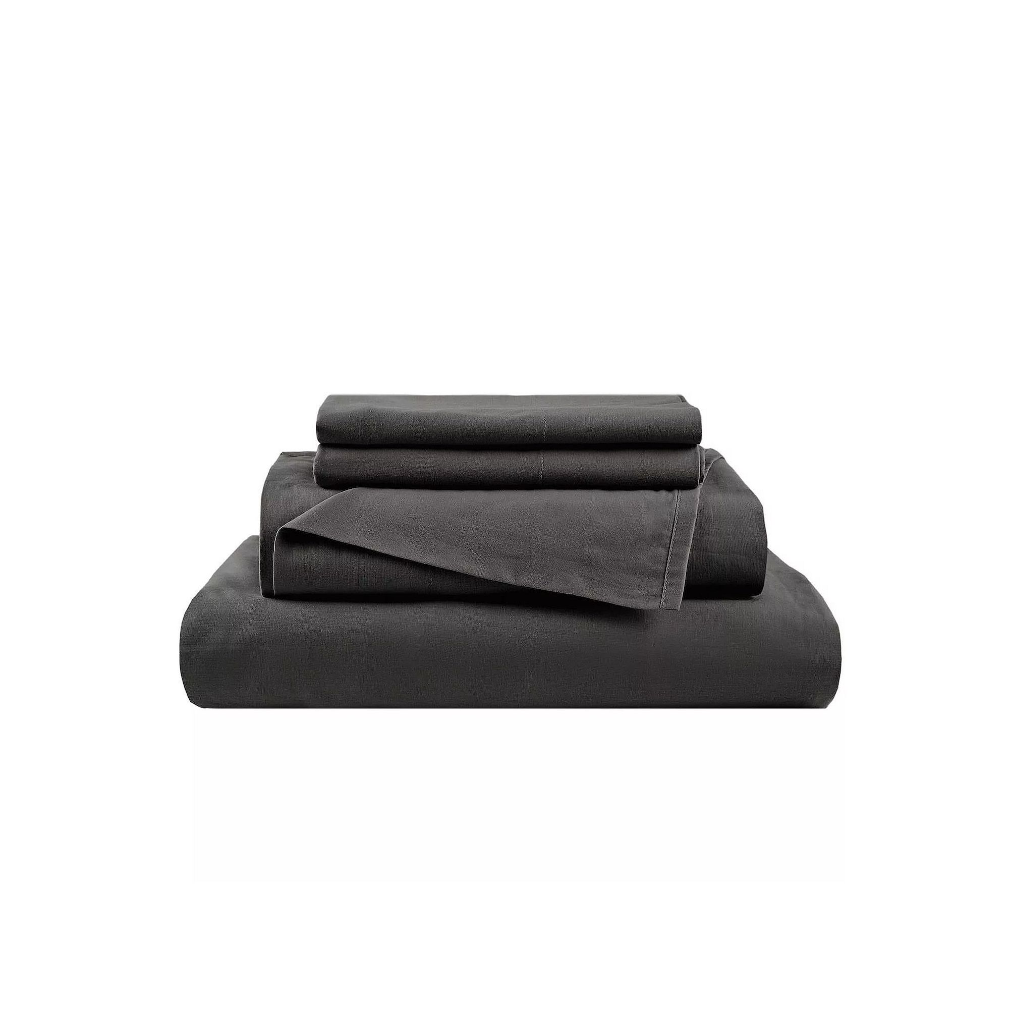510 Design Luxurious All-Season Comfort Cotton Sheet Set, Black