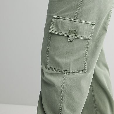 Juniors' Plus Size SO® High-Rise Pull-On Cargo Baggy Pants