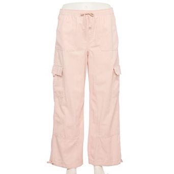 Juniors' Plus Size SO® High-Rise Pull-On Cargo Baggy Pants
