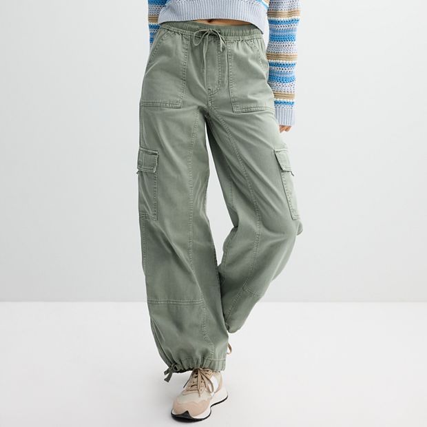 Juniors' SO® High-Rise Baggy Cargo Pants