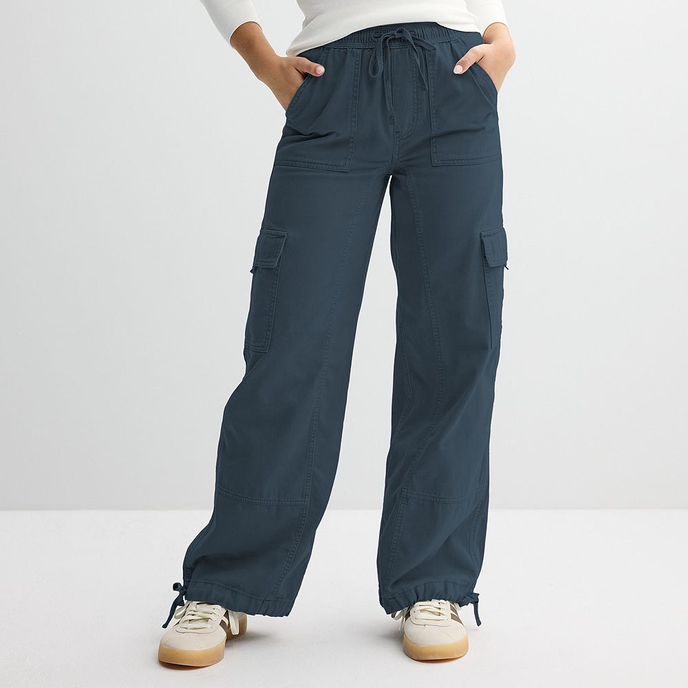 Juniors' SO® High-Rise Baggy Cargo Pants