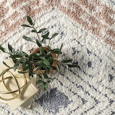 nuLOOM Acacia Raised Diamond Tasseled Area Rug