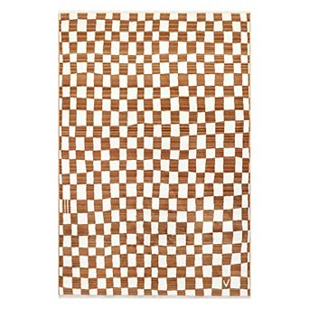 nuLOOM Dominique Abstract Checkered Fringe Area Rug