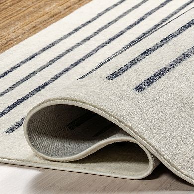 nuLOOM Keeva Modern Striped Fringe Area Rug