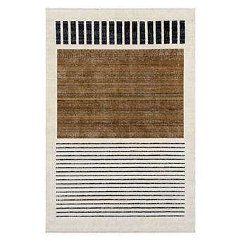 nuLOOM Keeva Modern Striped Fringe Area Rug