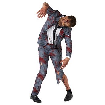 Men's Suitmeister Zombie Gray Halloween Costume Suit