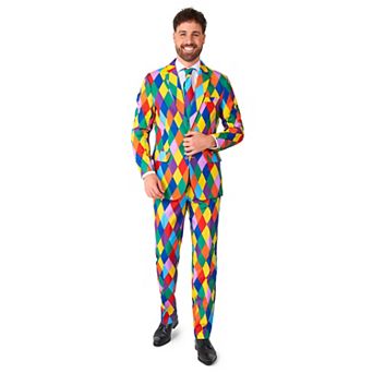 Men's Suitmeister Harleclown Halloween Costume Suit
