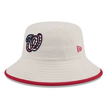 Men's New Era Khaki Washington Nationals 2024 Fourth of July Bucket Hat