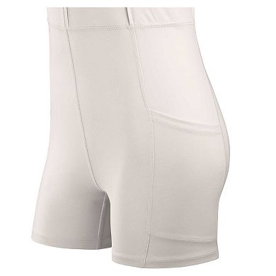 Women's Fanatics Cream Dallas Cowboys Studio Boost Athletic Half-Zip Dress