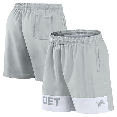 Men's Fanatics Gray Detroit Lions Elements Shorts