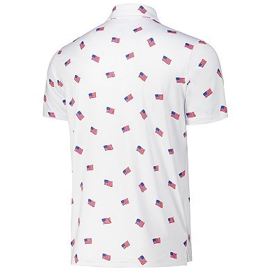 Men's Antigua White Milwaukee Brewers Americana Polo