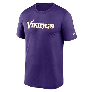 Men's Nike Purple Minnesota Vikings Primetime Legend Wordmark Performance T-Shirt