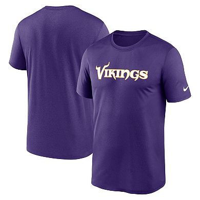 Men's Nike Purple Minnesota Vikings Primetime Legend Wordmark Performance T-Shirt