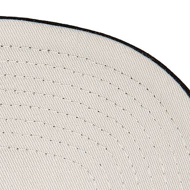 Men's Mitchell & Ness Black Miami Heat Monogram Allover Logo Mesh Trucker Adjustable Hat